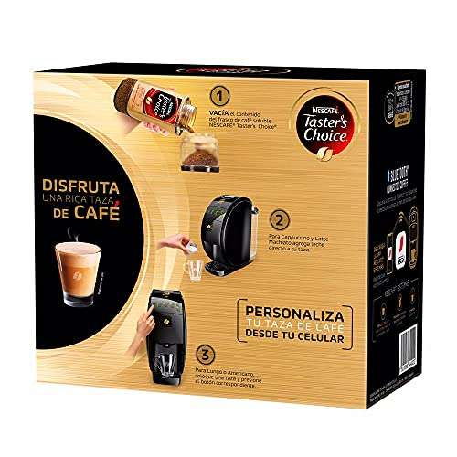 Amazon: Cafetera Nescafé Taster's Choice + Café soluble Taster's Choice  Gourmet Blend + Caramel Dark Chocolate + Vainilla 100g - promodescuentos.com