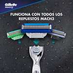 Amazon: Gillette Mach3 Rastrillo para Afeitar Turbo Recargable + 4 Repuestos para Afeitar + Estuche de Viaje envió gratis con PRIME