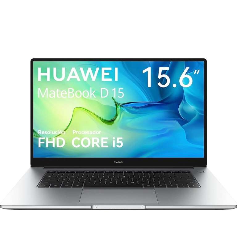 Amazon HUAWEI MateBook D 15 2023 –15.6” FHD, Procesador 11.5th Intel Core i5, 16GB RAM + 512GB SSD