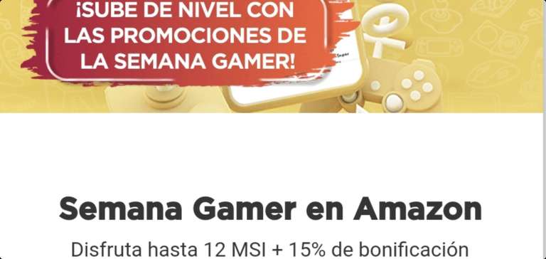 Amazon: 15% de bonificacion + Hasta 12MSI con TDC DIGITAL BANORTE | del 24 al 31 de Enero 2022