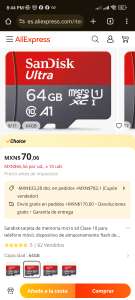 AliExpress: Micro sd 64 GB