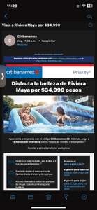 Citibanamex: Disfruta la belleza de Riviera Maya por $34,990 (4 días y 3 noches para 2 adultos)