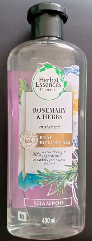 Walmart: shampoo Herbal Essences Rosemary & Herbs 400ml
