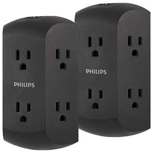 Amazon: 2 Multicontactos de Pared 6 salidas, Philips
