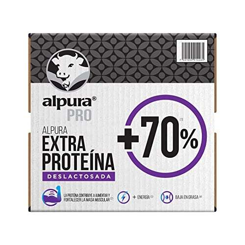 Amazon: Alpura, Leche Alpura Extra Proteína Deslactosada 1 Lt - Caja 12 Pzas., 1 litros