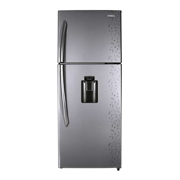 Elektra Refrigerador Winia WRT‐1650GMDL 16 Pies Top Mount Metal Gray pagando con tarjeta oro