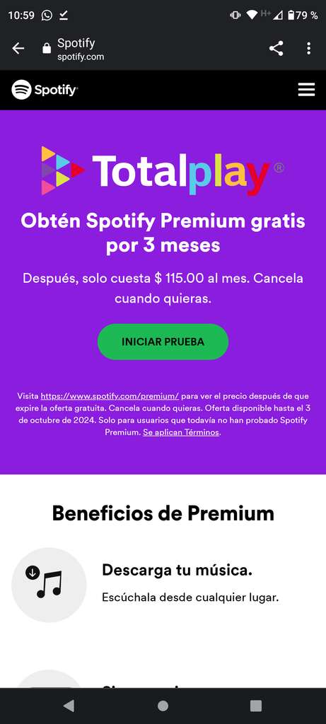 Spotify Premium: tres meses gratis por promoción