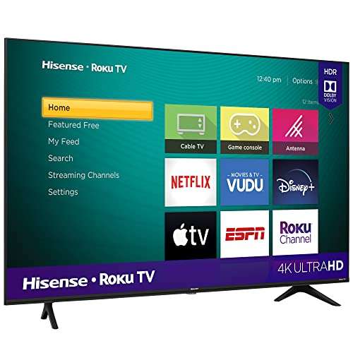 Amazon: Hisense Televisión 2020 4K SmartTV Led 58 Pulgadas Roku, Compatible con Google Assistant y Alexa, Reacondicionado | Oferta Relámpago