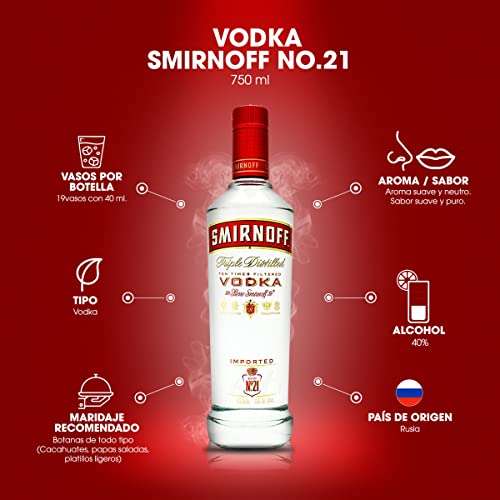 Amazon: Vodka Smirnoff 1 litro