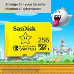 Amazon: Tarjeta de memoria SanDisk 256GB MicroSDXC UHS-I para Nintendo Switch