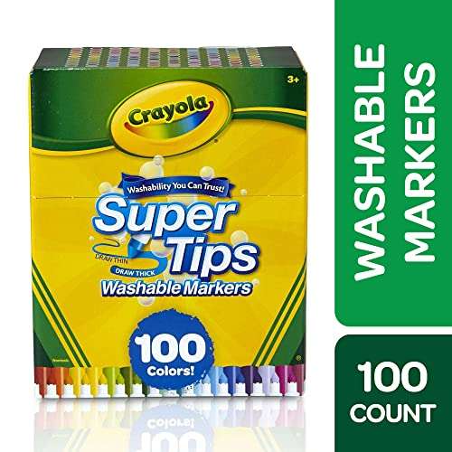Amazon: Plumones Crayola Supertips 100
