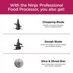 Amazon: (Reacondicionado) Ninja Procesador de alimentos profesional 850 vatios, capacidad para 9 tazas, programas preestablecido