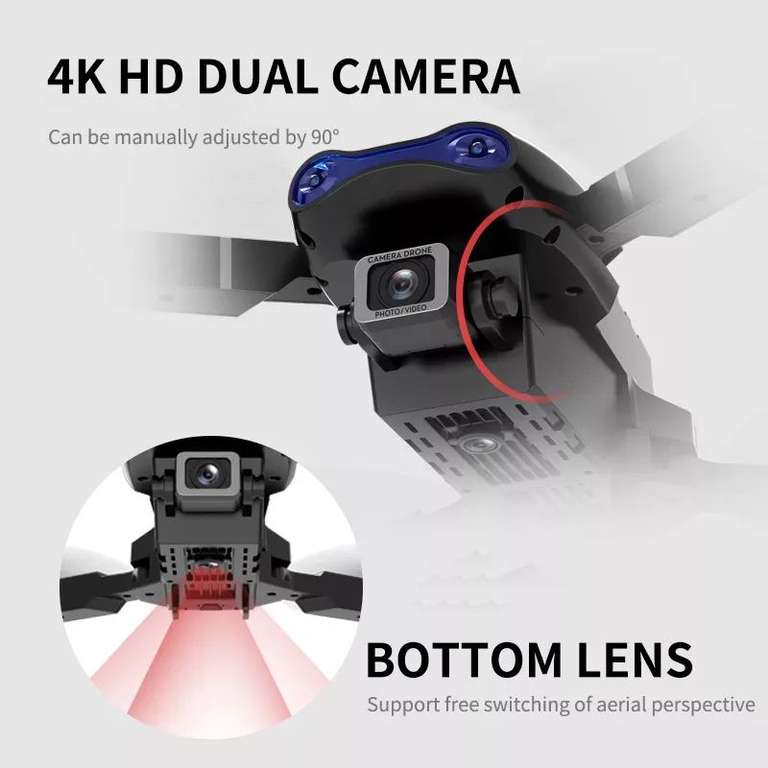 AliExpress: Dron con Control remoto, cuadricóptero con cámara Dual, Wifi, 4K