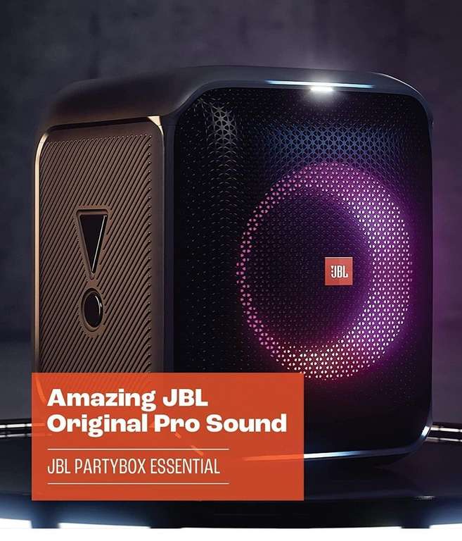 Amazon: JBL Bocina Portátil PartyBox Encore Essential Bluetooth - Negro con caja abierta o nueva en $3,819