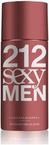 Amazon: Carolina Herrera Deodorant Spray 212 Sexy, for Men, 5 oz