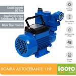 Amazon: iGoto Pump AT80 Bomba Autocebante, 1 HP, 127 V
