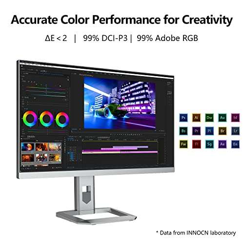 Amazon: Monitor MINILED 4k 27" USB-C 99% DCI-P3 99% sRGB, colores 1.07B, IPS