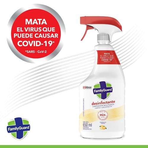 Amazon: Family Guard Desinfectante, Limpiador Multisuperficies, Aroma Cítrica, 650mL