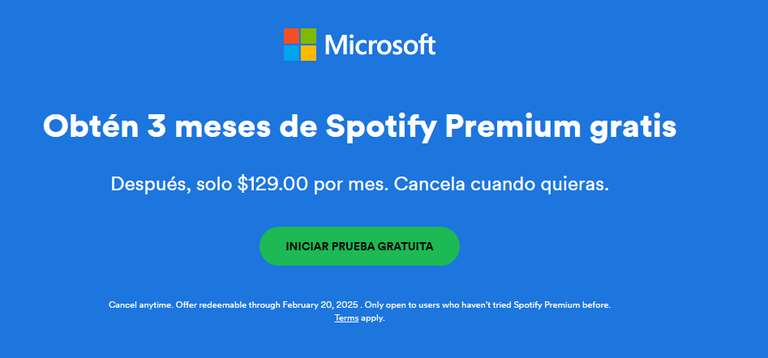 Spotify Premium 3 meses gratis (Sólo a usuarios que no hayan probado Spotify Premium antes)