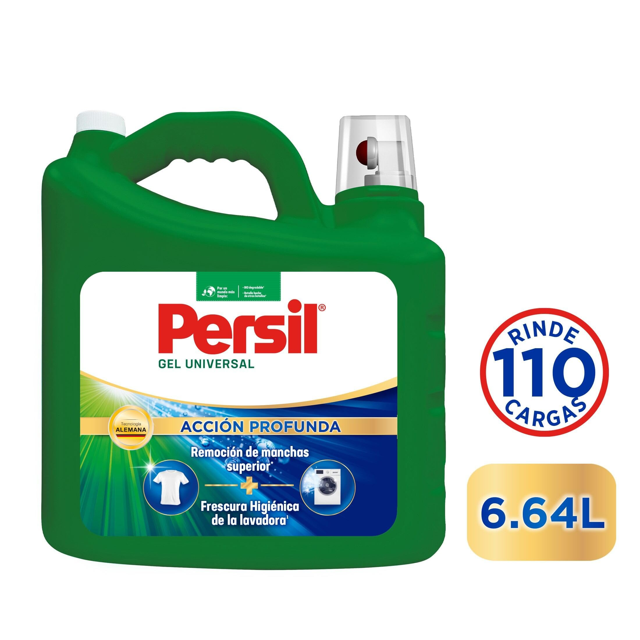 Amazon: Persil Detergente Gel Universal 6.64L - 96 Cargas | Planea y Ahorra