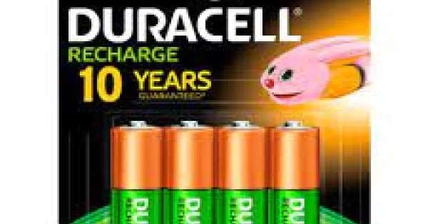 PCdigital: Bateria Recargable Duracell "AA" 4 Piezas