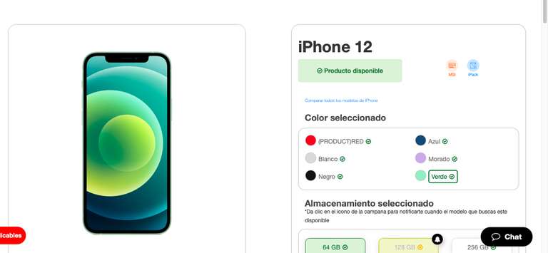 MacStore: iPhone 12 + un accesorio (audífonos, cable o cubo) $11,940.80 | Con PayPal + Cupón