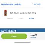 Sams Club: Café Soluble Member's Mark 300 g 2 x 199