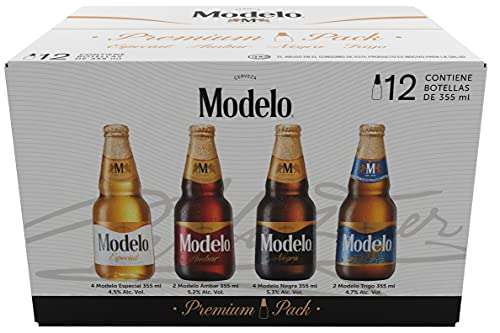 Amazon: 12 Pack de cerveza Modelo variedad a $188