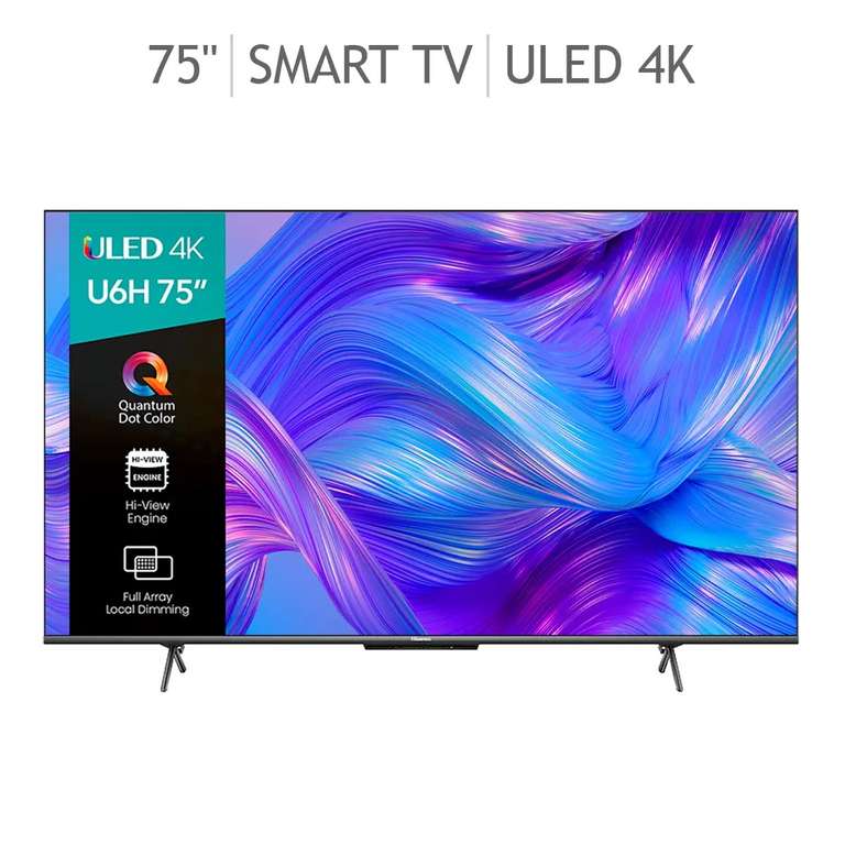 Costco: Hisense Pantalla 75" ULED 4K UHD Smart TV
