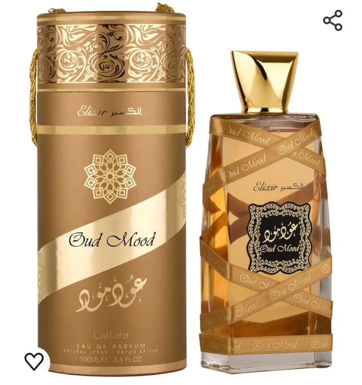 Walmart: Lattafa Oud Mood Elixir Eau De Parfum Spray (Unisex) 3.4 oz