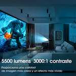 Amazon: Iolieo Mini Proyector, Compatible con HD 1080P Proyector Casero