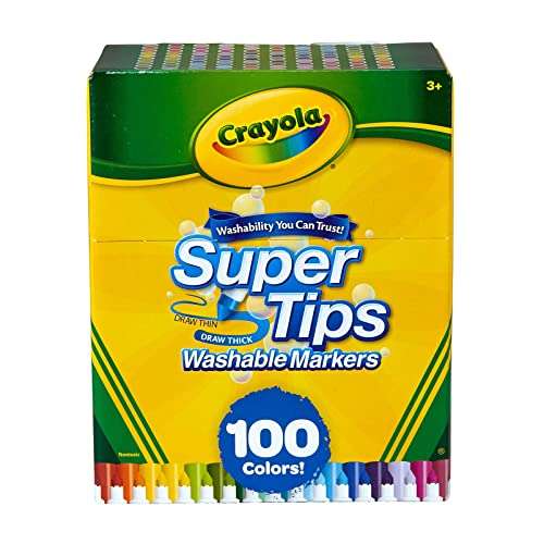 Amazon: Marcadores Crayola Supertips 100