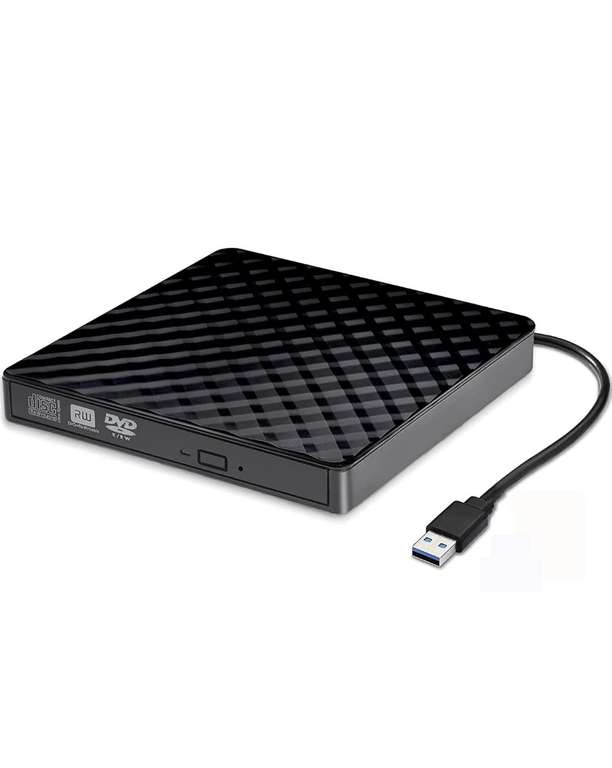 Amazon: Grabadora CD/DVD Lector Portátil, Externa USB 3.0, Grabadora Ultra Slim Portátil | envío gratis con Prime