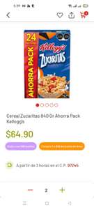 Soriana en Línea: 2 Cereales Zucaritas 840 gr por $99