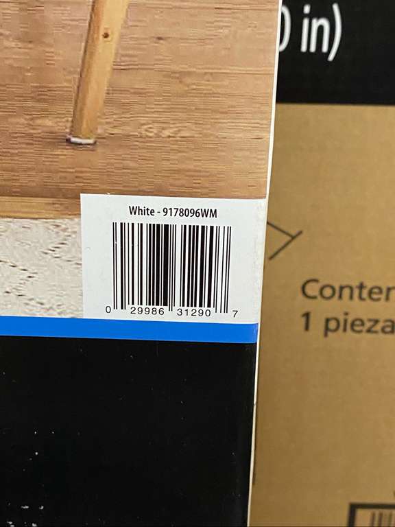 Walmart: Escritorio Mainstays Parson con Cajón. (Blanco y Café Expresso).