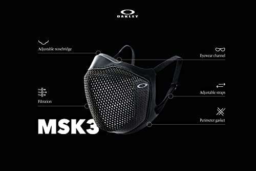 Amazon: Oakley MSK3 Máscara facial antivaho, color negro, talla única
