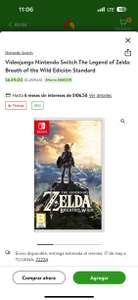 Bodega Aurrera: Videojuego Nintendo Switch The Legend of Zelda: Breath of the Wild Edición Standard