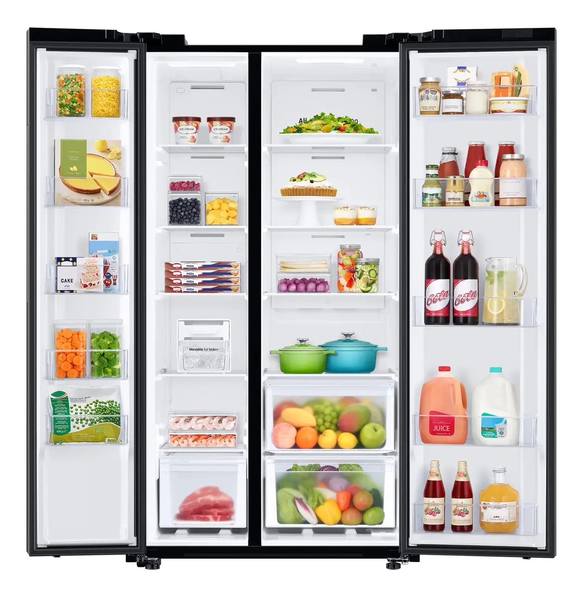 Mercado Libre: Refrigerador Inverter Side By Side 28 pies black matt