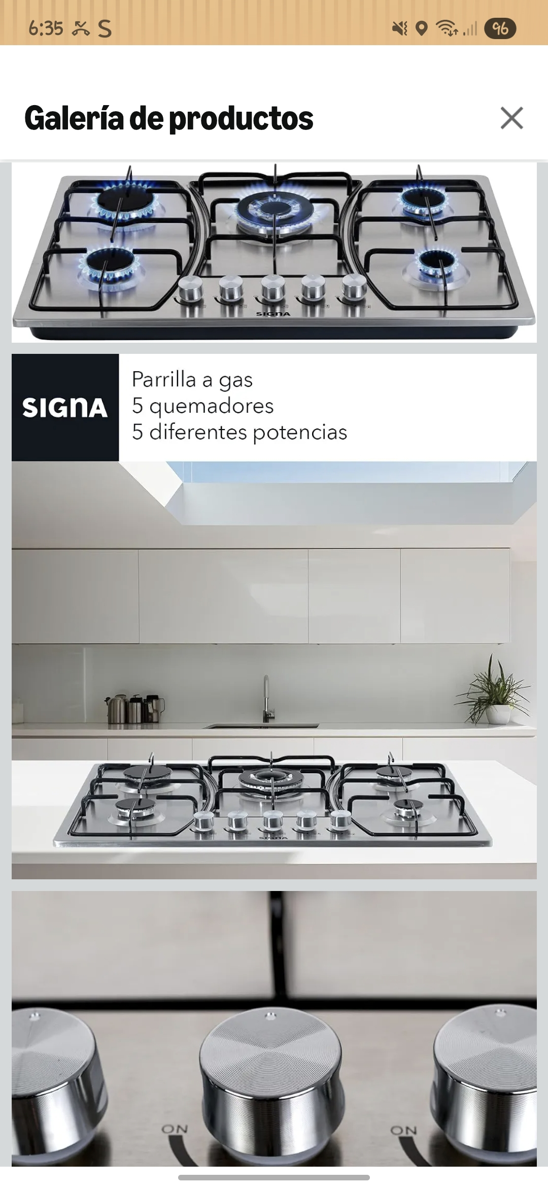 AMAZON: SELECTSHOP Parrilla De Gas 5 Quemadores De Acero Inoxidable