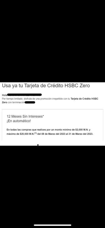 HSBC: 12 MSI en automático en compra mín de $2000 (max $20,000) con TDC HSBC Zero