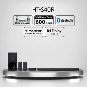 Amazon: Sony Sistema de Teatro en Casa HT-S40R de 5.1 Canales con Bocinas Traseras Inalámbricas