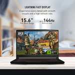 Amazon USA: Laptop gamer MSI GF63, 15.6", 144 Hz, Core i7 12ª, NVIDIA GeForce RTX 4050, DDR4 16 GB, NVMe 512 GB, tipo C, Cooler Boost 5