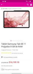 Liverpool: Tablet Samsung Tab S8 256 gb