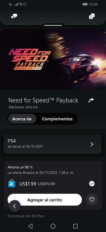 PlayStation: Need for speed payback