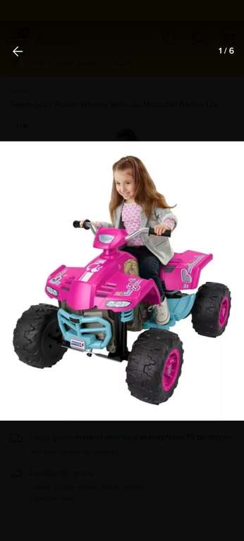 Chedraui: Montable Barbie ATV