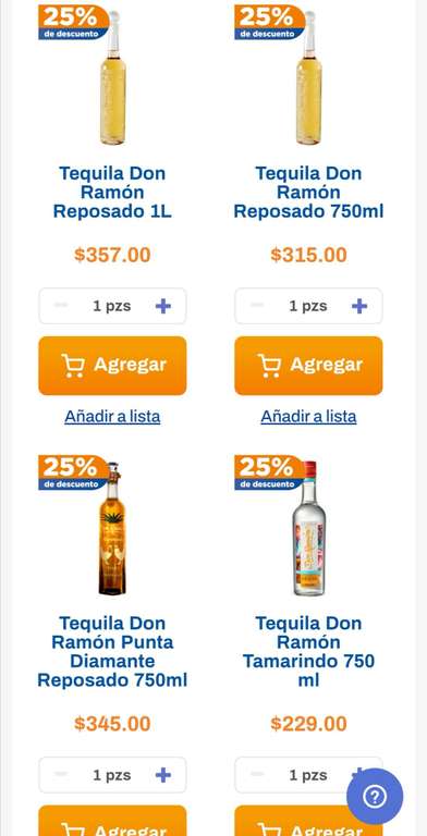 Chedraui: 25% de descuento en Tequilas Don Ramón seleccionados