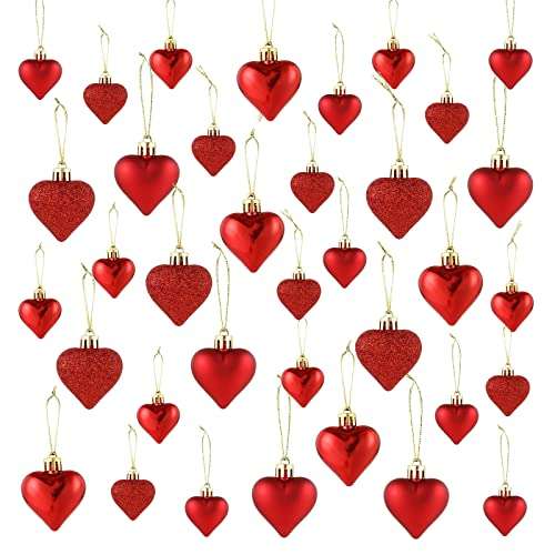 Amazon Colgante de Corazón 36 piezas. Para la próxima Navidad o San Valentin