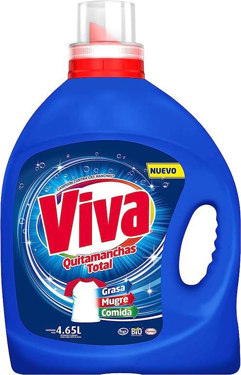 Amazon: Viva Quitamanchas Total Regular, Detergente líquido 4.65 L