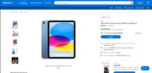 Walmart: iPad 10 Azul 64 GB