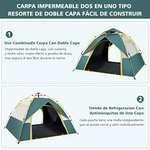 Amazon: Tienda de acampar o campaña p/4 personas con cupón del vendedor